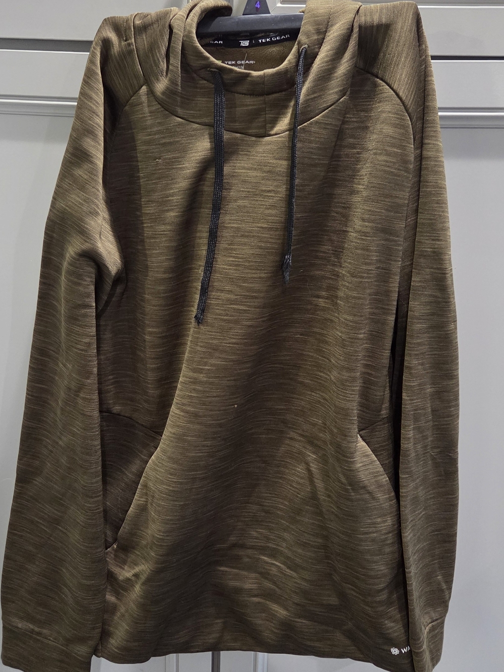 tek gear Olive Green Pullover Hoodie Sweatshirt